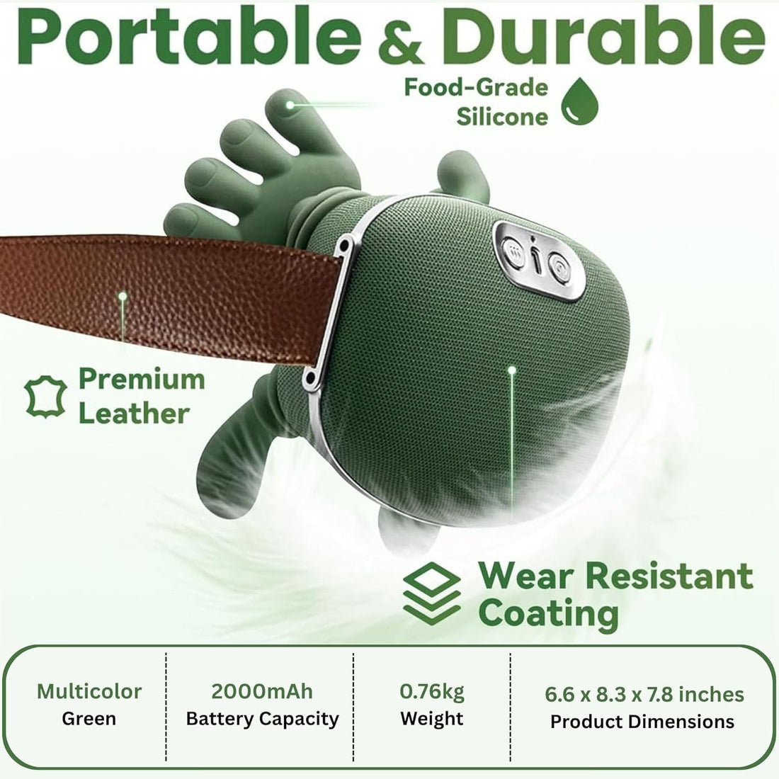 Neck Massager with Hands, Bionic Heated Shiatsu Neck & Back Massager